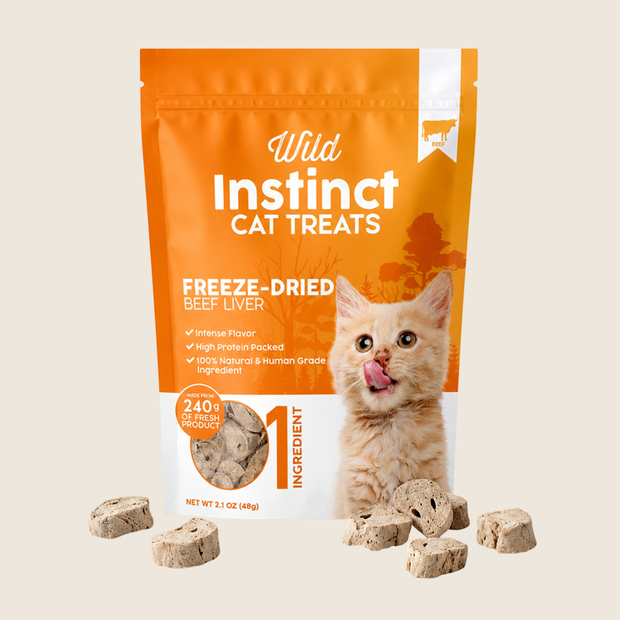 Freeze-Dried Beef Liver for Cats