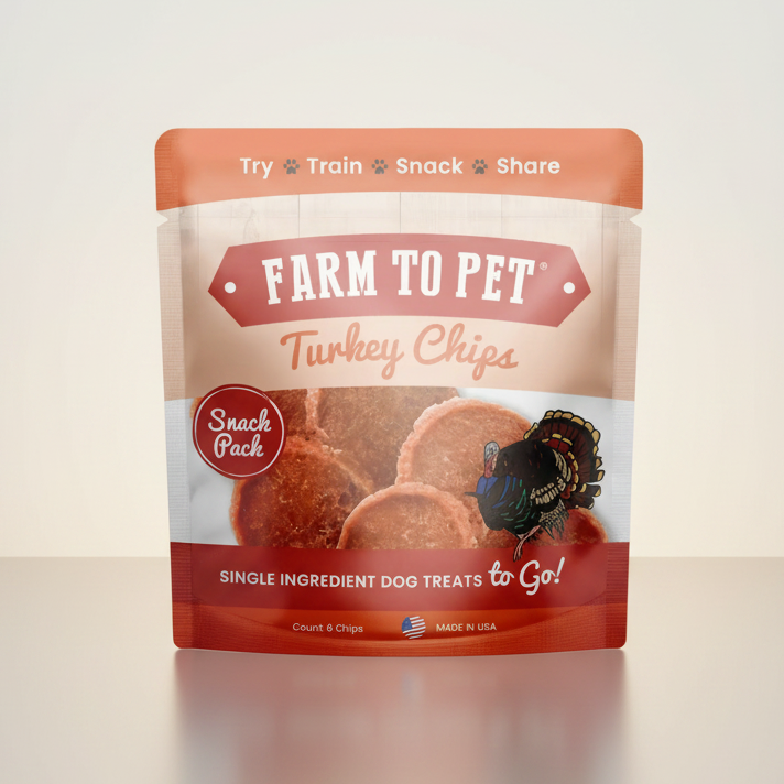 Turkey Chips Snack Pack Bundles | Low Allergen Treats for Training